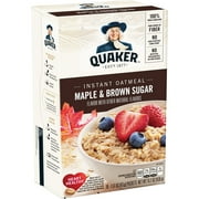 Quaker Instant Oatmeal, Maple & Brown Sugar, 10 Packets