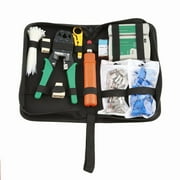 9-in-1 Professional Computer Telephone Network Ethernet LAN Kit RJ45 Cat5e Cat6 Cable Tester Crimper Crimping Tool Set