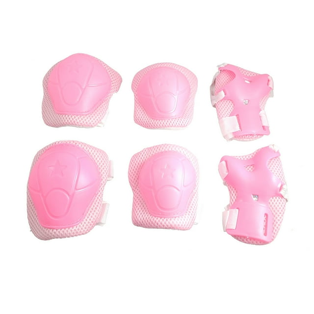 Conjunto de Soporte de codo Y rodilla Unique Bargains Rosa de Banda Elástica Cierre desmontable