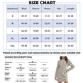 thumbnail image 3 of Stichou Womens Turtleneck Long Sleeve Knitted Dress Pullover Sweaters Solid Slim Jumper Dresses Winter Warm Bottoming Dress Wine S, 3 of 4