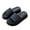 Black, variant on 2024 Cloud Slippers for Women Slip On Memory Foam Wedge Heel Slippers Outside Indoor Slides Bathroom Sandals Thick Bottom Casual Platform Slippers Black