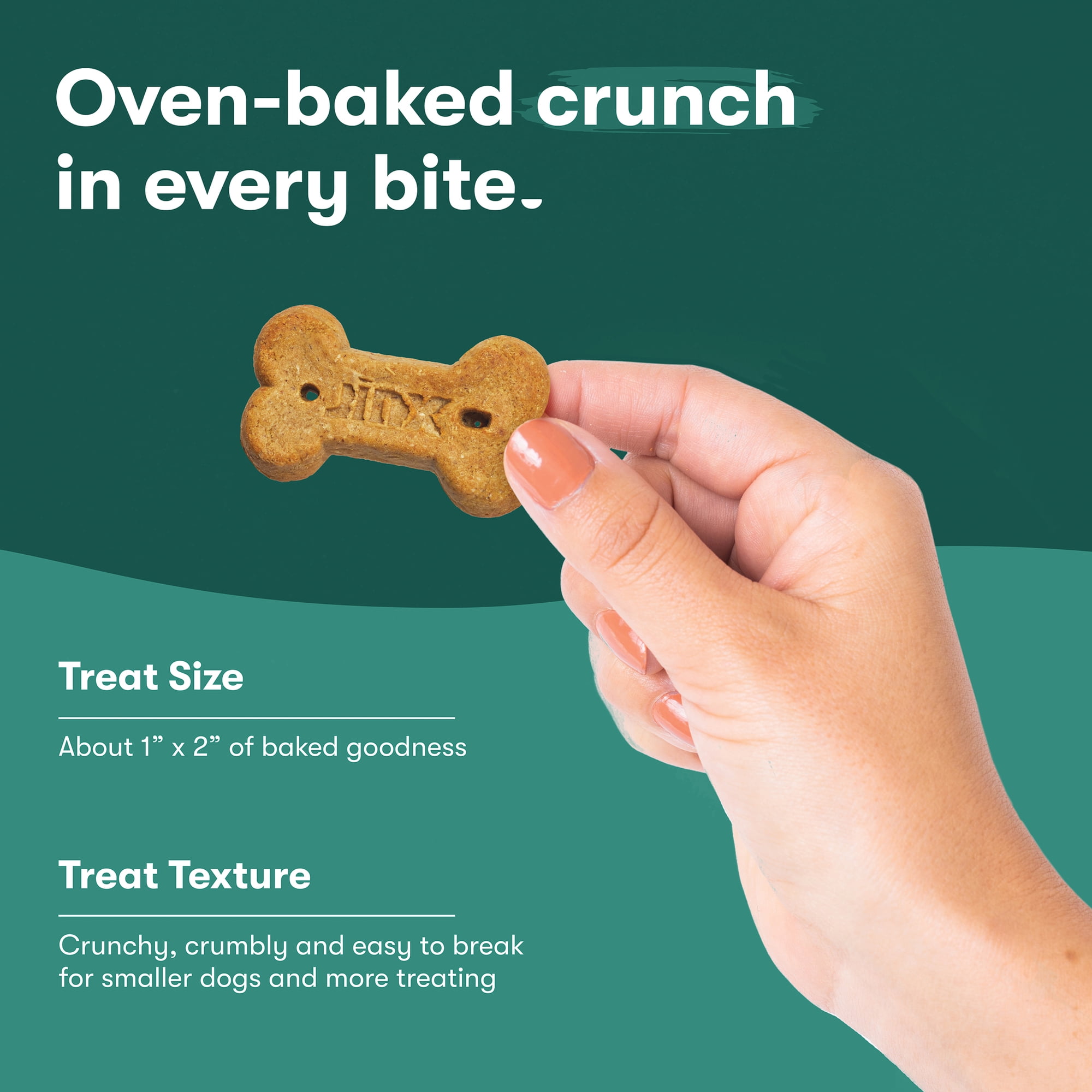 Jinx Salmon Bone Broth Biscuits,Crunchy Dry Dog Treats, 16 oz Bag