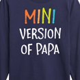 thumbnail image 3 of Instant Message - Mini Version Of Papa - Toddler & Youth Long Sleeve Graphic T-Shirt, 3 of 6