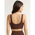 thumbnail image 2 of Joyspun Women’s Wire-Free Bonded Longline Square Neck Bra, Sizes XS-3XL, 2 of 4