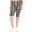 Black White, variant on Women's Plus Size Stretch Comfy Elastic Waist Workout Burmuda Leggings Short Pant