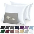 thumbnail image 1 of Bare Home Satin Pillowcase Set - Luxury Pillowcases - Soft and Smooth - Breathable - Envelope Closure - King 20x40, White, 1 of 8
