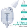 thumbnail image 3 of Limpiador Nasal Eléctrico Recargable, potencia de succión ajustable de 9 niveles, Extractor de Mocos automático con 3 puntas de silicona, nción Relajante con Música y Luz, 3 of 5