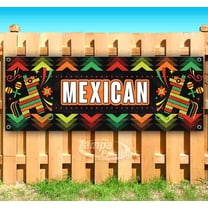 Mexican 13 oz Vinyl Banner With Metal Grommets