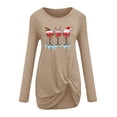 thumbnail image 3 of Ichuanyi liquidación de moda femenina estampado de mangas largas blusa redonda de cuello redondo ICHUANYI WER202308241363, 3 of 4