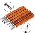 thumbnail image 3 of Juego de herramientas para tallar madera, kit de carpintería para principiantes, carpintero de tallado de bricolaje (6 piezas), 3 of 5