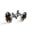 Color 4, variant on Men's Classic Stainless Steel, Waterfall Parrots Dolphins Cufflinks Business Wedding Shirts, Black