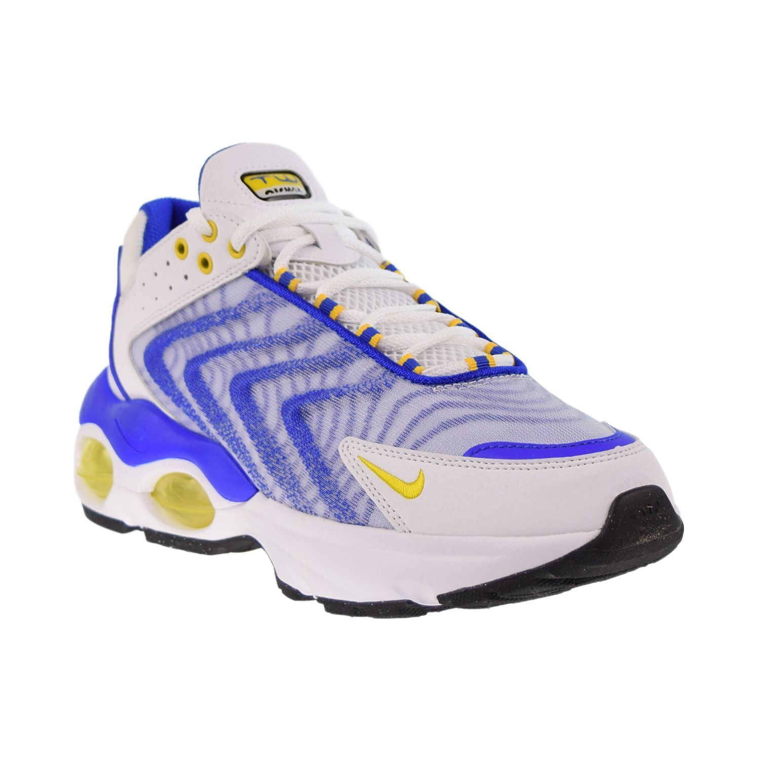nike tn white blue yellow