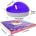 thumbnail image 2 of 50Pack Heart Shaped Tealight Candles(25x2 Layers),Romantic Love Unscented Tea Lights Candles,Dripless & Long Lasting Smokeless Mini Tealight Candles for Romantic Decor,Pool,Home,Wedding (Purple), 2 of 7