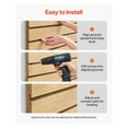 thumbnail image 6 of SlatWall Paneling 4x4 ft MDF Natural - Garage Storage, Workshop Organizer, Retail Display - 16 sq ft Modular Slat Wall System, 6 of 6