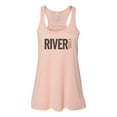 thumbnail image 1 of "River Girl, Racerback, Float Trip Tank Top, Soft Bella Canvas, Floating Tank, River Girl Shirt, Gift For Her, Floating Racerback, Water Girl, Peach, EXTRA SMALL", 1 of 1