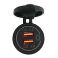 thumbnail image 6 of 6X Quick Charge 3.0 Dual USB Car Charger 12V 36W USB Fast Charger with Switch for Boat Truck Golf Cart Green, 6 of 8