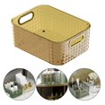 thumbnail image 3 of homegardentool Escritorio Maquillaje Soporte para lápices labiales Mesa Escritorio Baño Dorado Zulema titular de maquillaje, 3 of 7