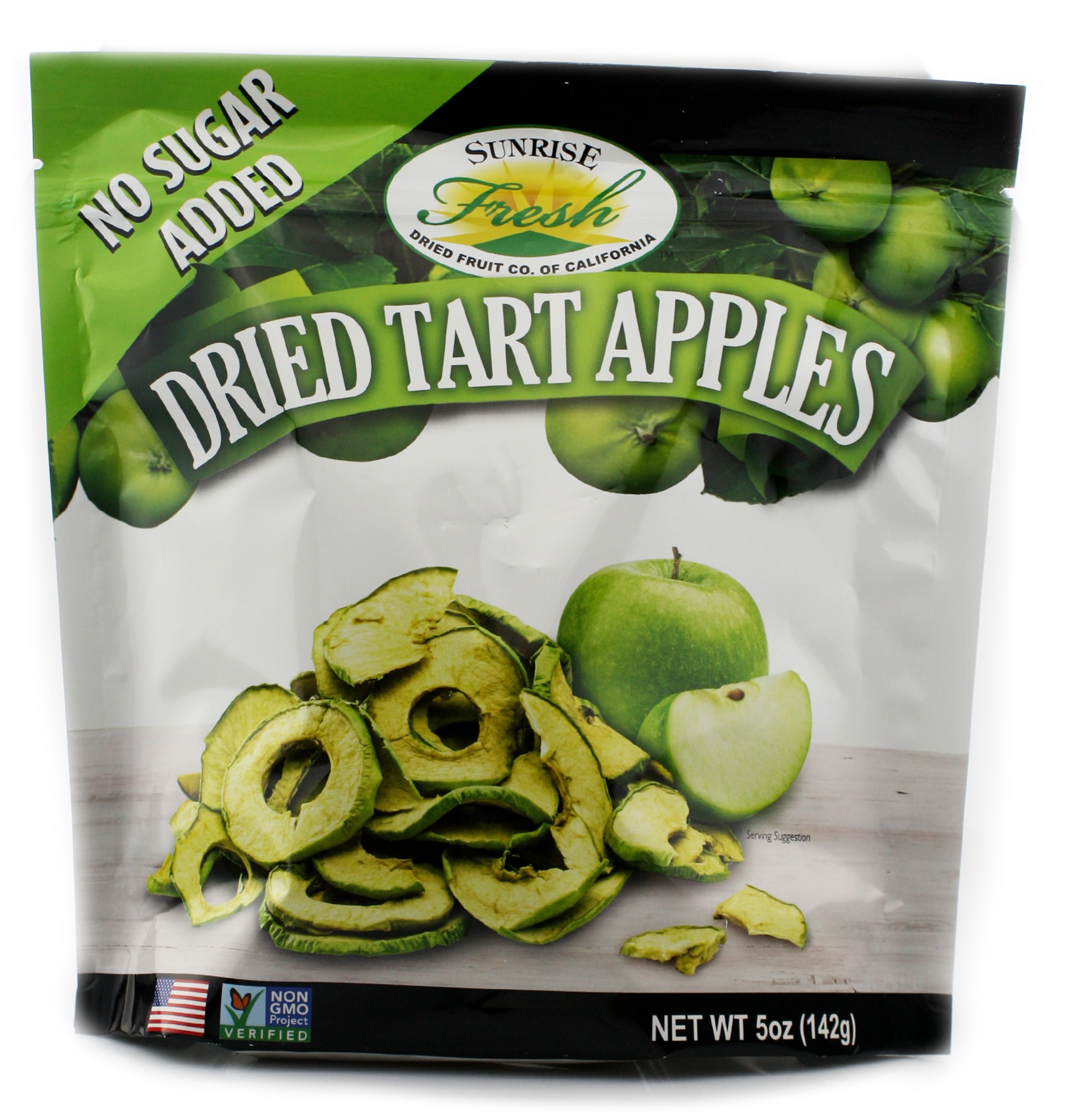 Sunrise Fresh Dried Granny Smith Apples, 5 oz