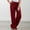 Watermelon Red, variant on ALLLIST Women Pants Wide Leg Loose Knit Pants Plain Black Elastic Waist Lounge Pants Pants for Ladie
