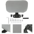 thumbnail image 2 of Appui-Tête de Chaise de Bureau : Oreiller de Tête de Chaise Réglable Support Élastique - Attachement Ergonomique pour Chaise de Bureau à Domicile (Gris), 2 of 8