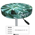 thumbnail image 4 of Fotbe Teal Cactus Stool Covers Round,Waterproof Round Bar Stool Covers Bar Chair Covers Washable Stool Cushion Slipcover for 12-14 Inch Chair-13 inch, 4 of 7