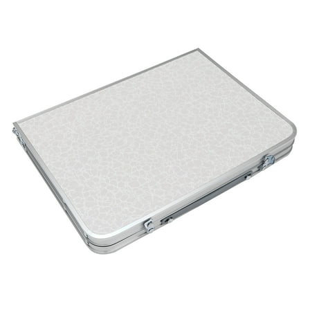 LULULION Foldable Desk Table Portable Outdoor Use White 1Pack