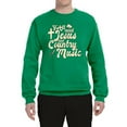 thumbnail image 2 of Wild Bobby, Y'all Need Jesus & Country Music, Pop Culture, Unisex Crewneck Graphic Sweatshirt, Kelly, 5X-Large, 2 of 4