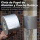 thumbnail image 2 of BOMEI PACK Cinta de Aluminio But&iacute;lico, 4 Pulgadas x 33ft, 1 Paquete, Permanente para Reparaci&oacute;n de RV, Ventanas, Silicona, Sellado de Goteras en Vidrios y Techos, Sellado de Bote, 2 of 7
