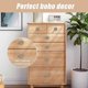thumbnail image 4 of Wooden Rattan Drawer Knobs,Handmade Wicker Drawer Knobs,Boho Woven Round Decorative Handles,12 Pack Wooden Furniture Knobs For Drawers,Dresser,Cabinet, 4 of 5
