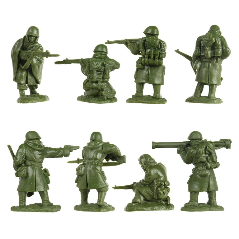 BMC Korean War Winter Battle - 16pc OD Green United States Soldier