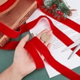 thumbnail image 2 of 20 Yards 1 Inch Single Side Velvet Ribbon Satin Ribbon Roll for Wedding Gift Wrapping Hair Bows Flower Arranging Home Decorating Red, 2 of 9