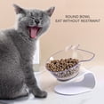 thumbnail image 4 of Plato para alimento de gatos/mascotas color blanco Protector de cuello antideslizante para mascotas Tazón individual Blanco de dibujos animados sonducket PT000784-00, 4 of 6