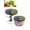 L, variant on Vegetable Chopper Kitchen Multi-Functional Manual Food Processor, Hand Pull String Garlic Mincer and Onion Cutter for Veggies, Fruits, Nuts, Herbs, Grey