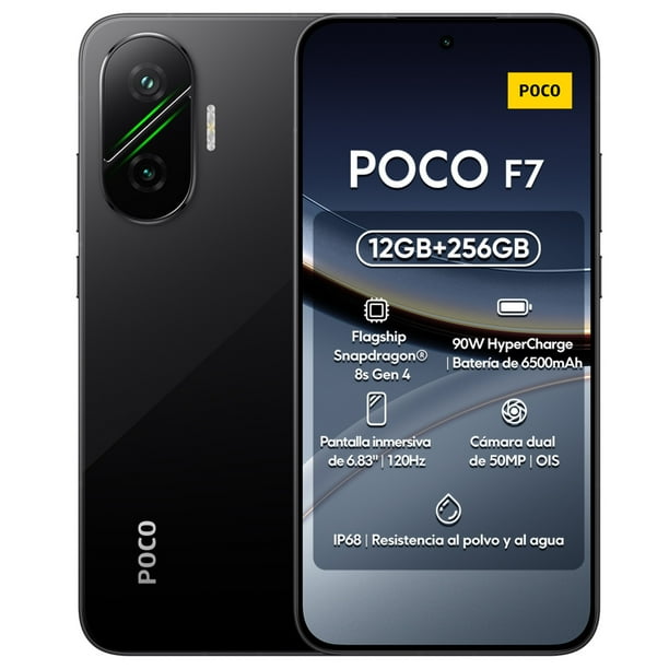 SmartPhone Xiaomi Poco F7 Dual Sim 256 GB Rom 12 GB Ram -Negro