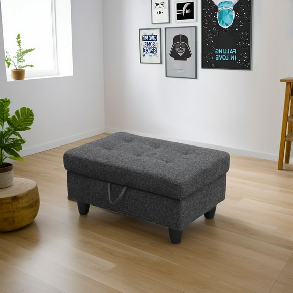 Upholstered Storage Ottoman