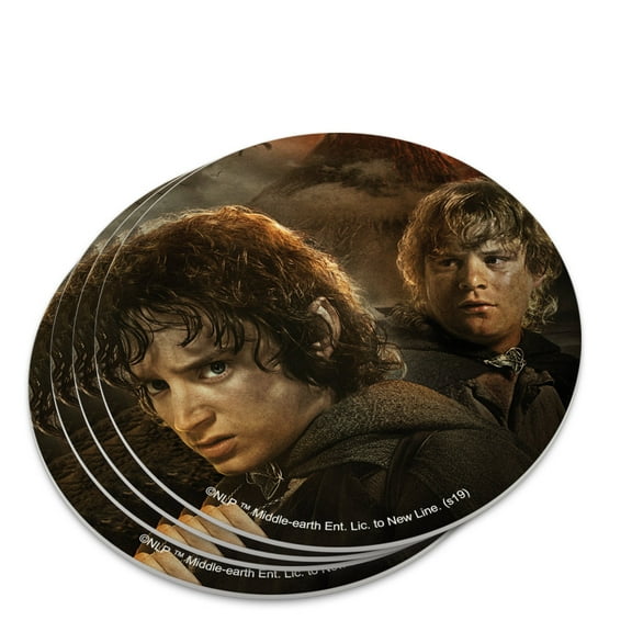 The Lord of the Rings Frodo and Sam Characters Novelty Coaster Set