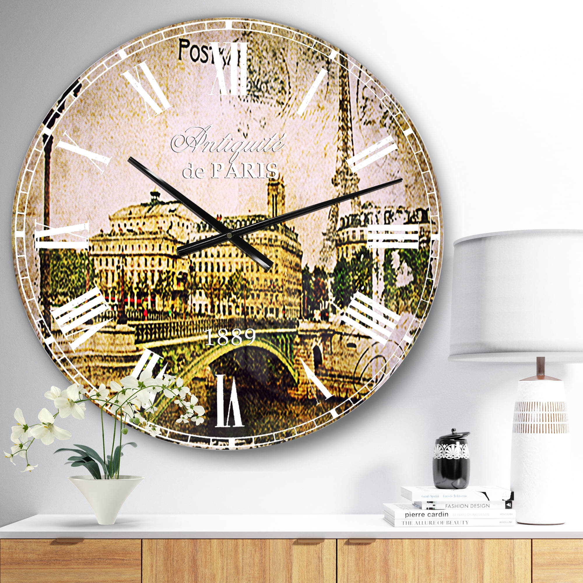 Designart 'Vintage Paris' French Country Wall Clock