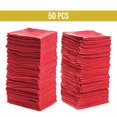 thumbnail image 4 of HURBANE HOME Shop Towel Industrial Grade 50 Pieces Shop Rags, Red Cleaning Towels Cloths Box., 4 of 6