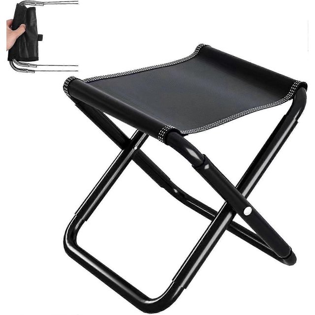 Folding Camping Stool - Foldable Camping Chair With Carry Bag - Large Load Capacity Camping Seat For Outdoor Walking Hiking Fishing