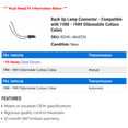 thumbnail image 2 of Back Up Lamp Connector - Compatible with 1988 - 1989 Oldsmobile Cutlass Calais, 2 of 2