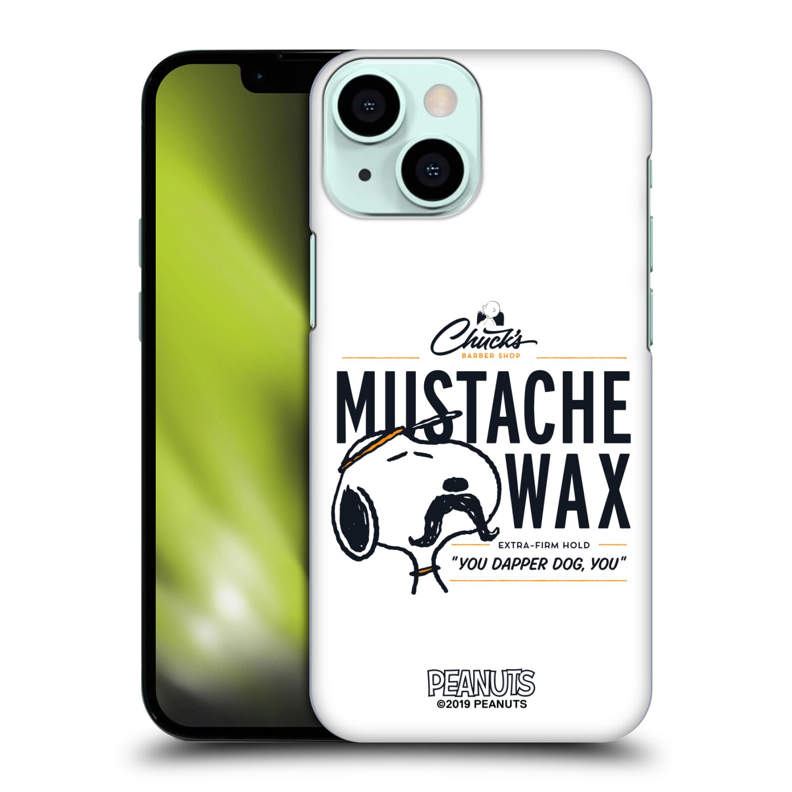 Head Case Designs Officially Licensed Peanuts Chuck's Barber Shop Snoopy Moustache Wax Hard Back