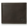 thumbnail image 3 of Timberland Men's Wallet Leather Cloudy Quad Stitched Bifold Wallet D01389, Tan, One Size, 3 of 6