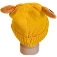thumbnail image 2 of Loonyx Toddler Unisex Knit Frog Winter Hat with Eye Appliques, Yellow, Ages 6M-3Y, 2 of 8