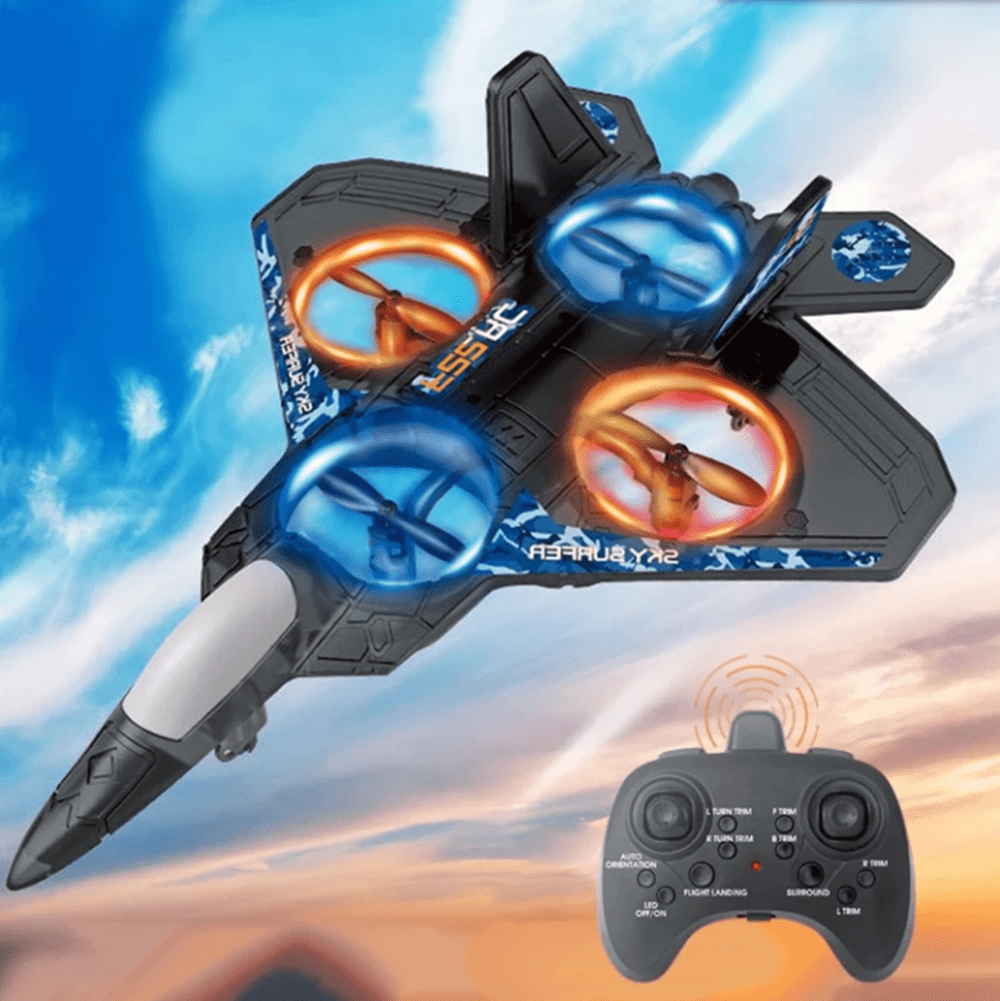 RC Plane 6CH 6-Axis Gyro 360 Flip Stunt Radio Control Aircraft EPP Fixed-wing Drone Jet Fighter