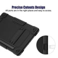 thumbnail image 4 of FIEWESEY for Samsung Tab S10 FE 5G 10.9 inch 2025/S9 11 in/ Tablet S9 FE 5G 2023 Shockproof Kids Friendly Case with S Pen Holder Kickstand Shoulder Strap for Galaxy Tab S10 FE/S9 FE/ S9 11" (Black), 4 of 6