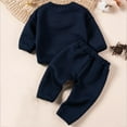 thumbnail image 4 of Ugoldhm Baby's Cute Outfit Set Quilted Embroidered Fleece Lined Top and Pant Thermal 2 Piece Set, 4 of 8