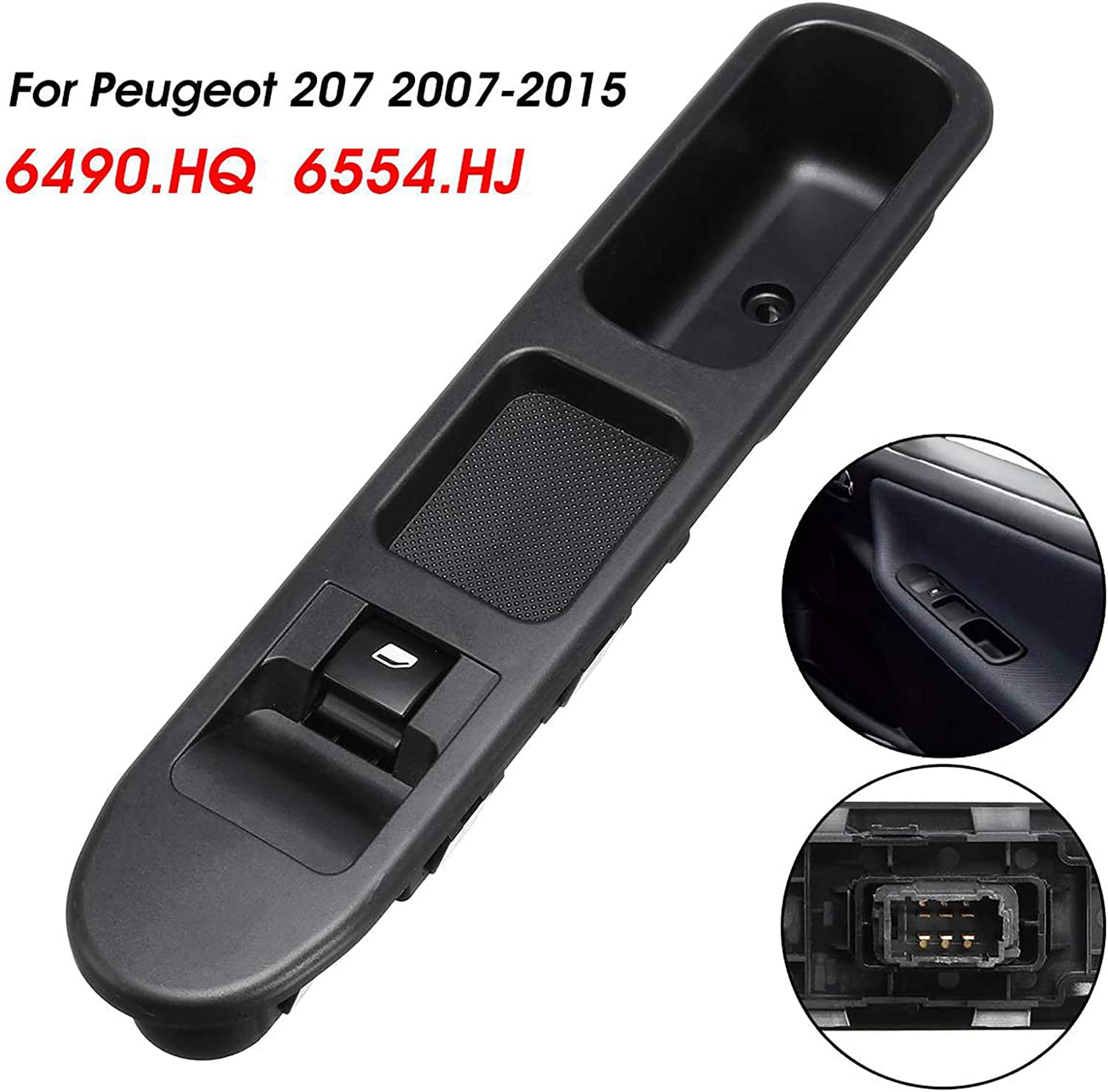XUANYI Door Lock Switch Passenger Side Window Switch Control Front Right  Compatible Peugeot 207