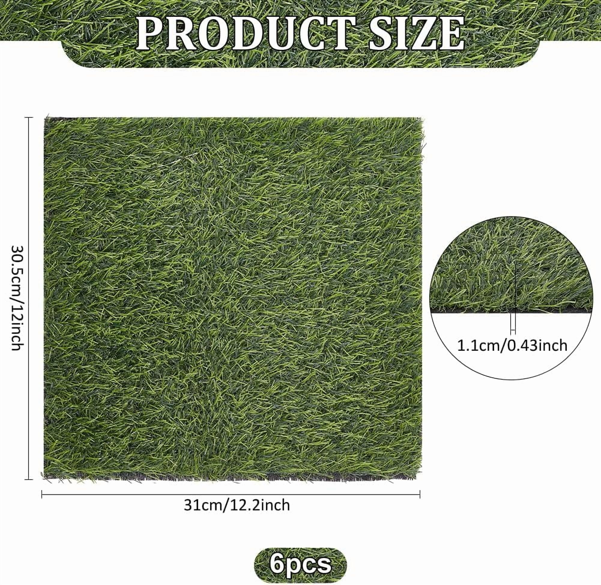 Customized Square Plastic Artificial Moss Micro Scene Garden Decoration Photography Props Accessories Green 310x305x11mm