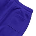 thumbnail image 6 of Cargo Sweatpants Mens Fleece Heavyweight Elastic Waist Pants with Pockets Baggy Drawstring Jogger Pants Royal Blue M, 6 of 9