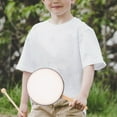 thumbnail image 5 of FRCOLOR Hand Drum Set White Hand Drum Set with Excellent Material and Craftsmanship for Home Use Portable Design 1 Set,10.63"X5.91"X1.38", 5 of 5